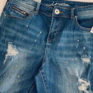 JEAN DISTRESSED SHORTS INC New with Tags Regular Fit Size 8